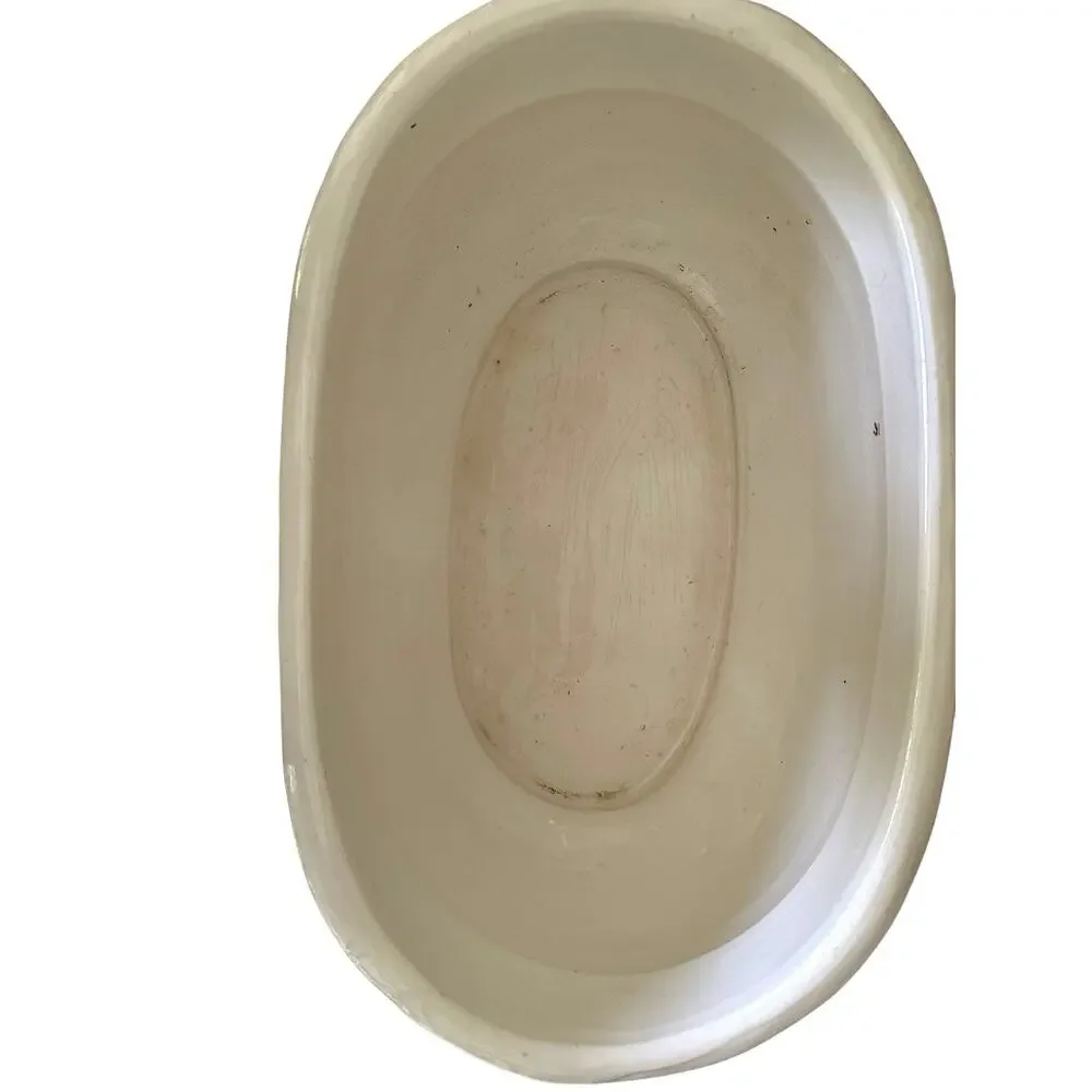 Pottery Barn White Ceramic Jardiniere Footbath Planter Ice Bucket Made in Italy